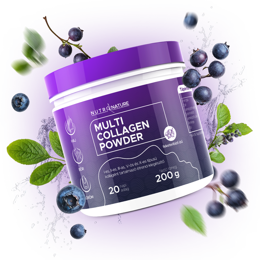 Multi kollagén por (feketeribizli) | 200g
