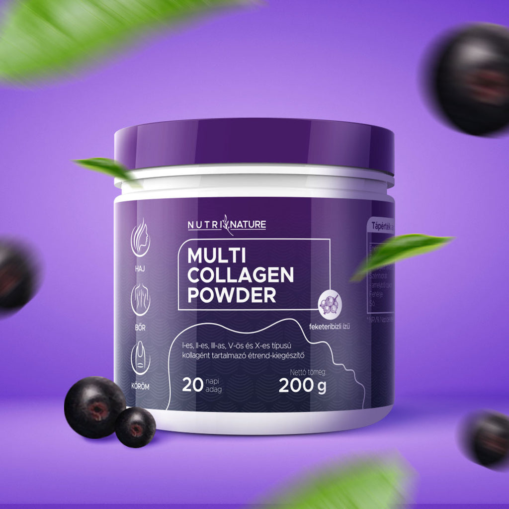 Multi kollagén por (feketeribizli) | 200g