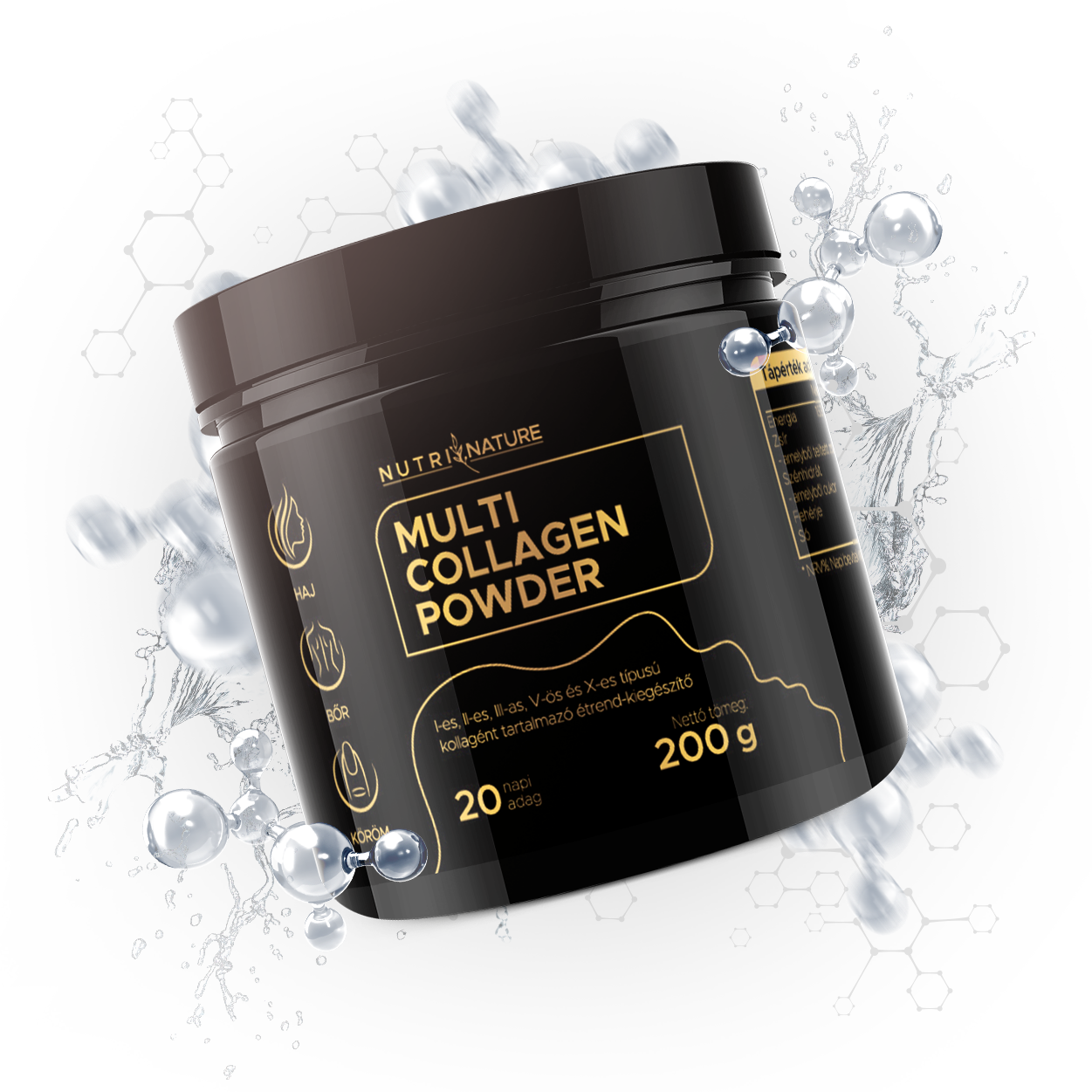 Multi kollagén por (natúr) | 200g